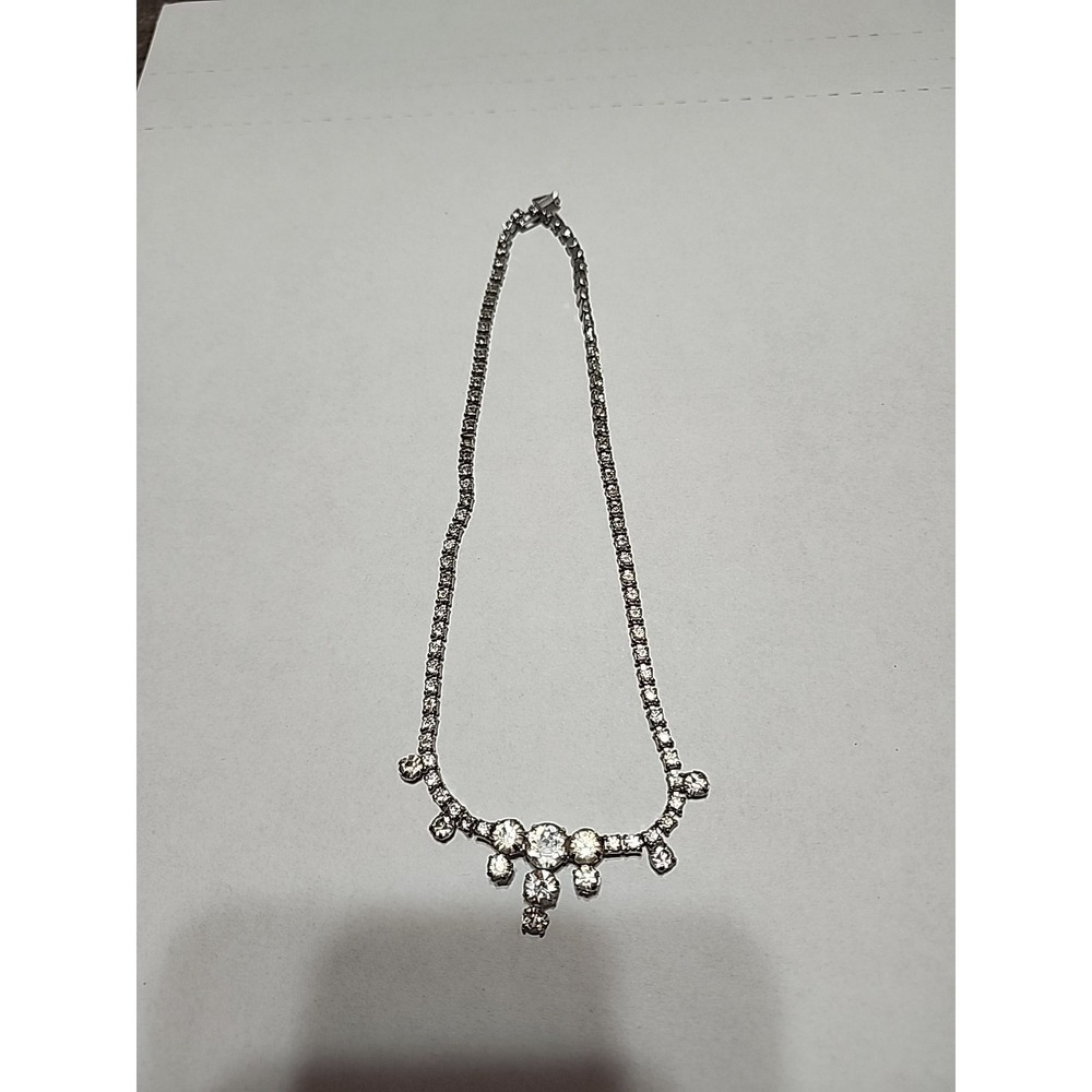 Vintage Costume Rhinestone‎ Necklace